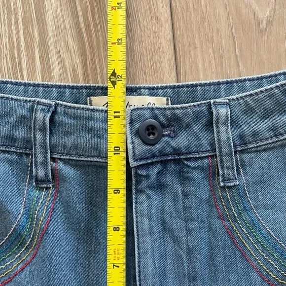 MADEWELL | Emmett Wide Leg Crop Jeans Rainbow Stitched Edition - Picture 8 of 13